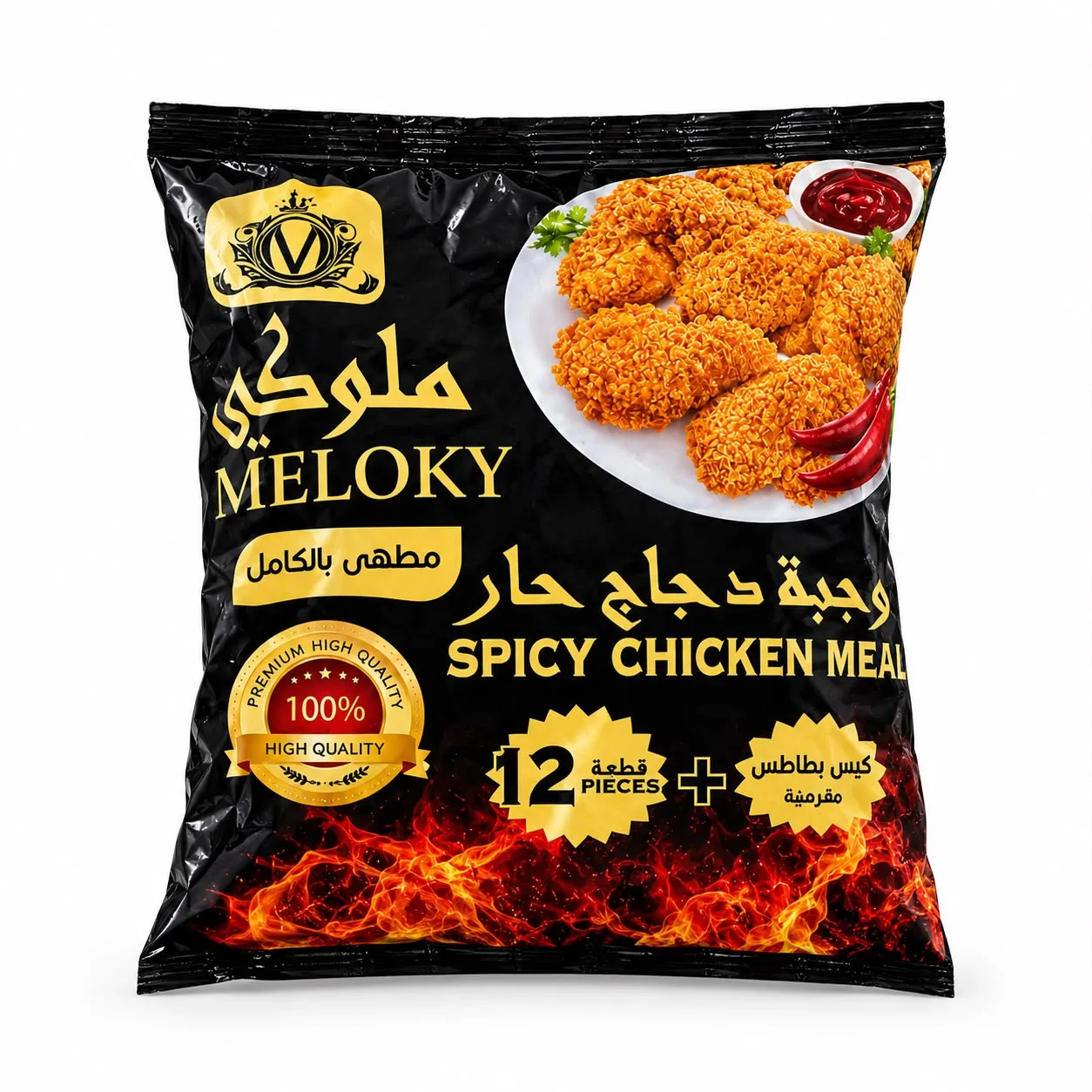 كرتونة وجبة دجاج ملوكي